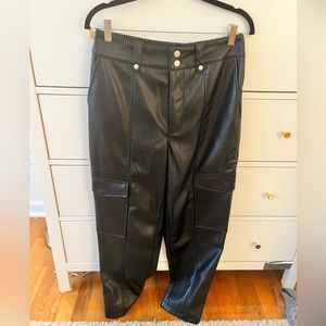 Black leather pants